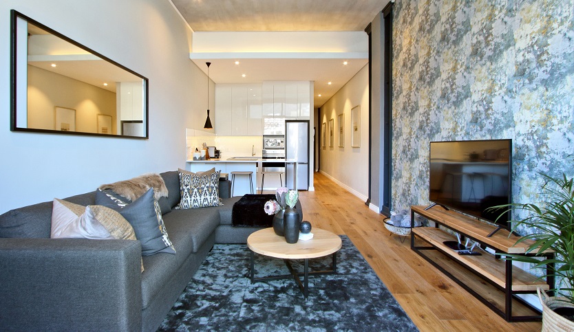 ITC Hospitality Group 107 Docklands Lounge Kitchen Entrance